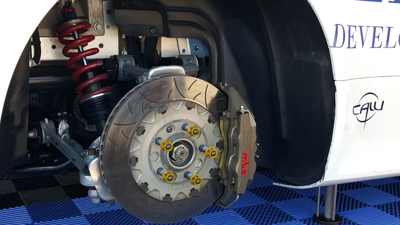 Massive brakes on a Vantage GT4